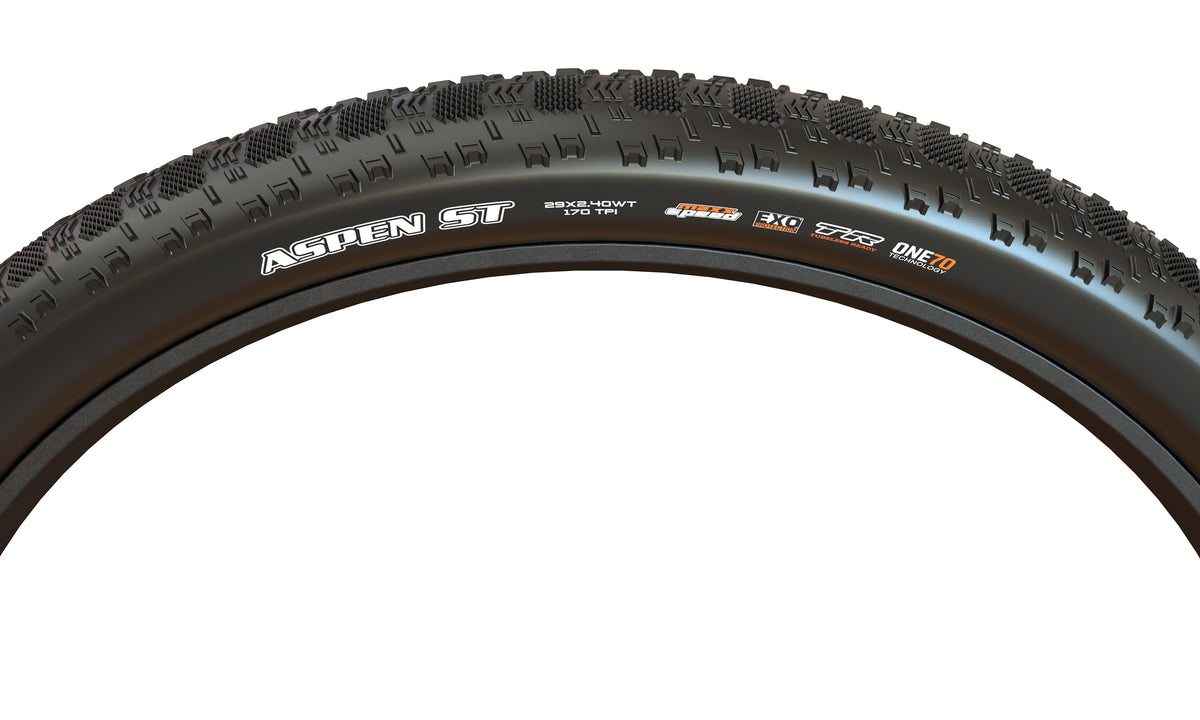 Llanta Maxxis Aspen ST 29x2.40 – 120 TPI, MaxxSpeed, EXO/TR — vista lateral