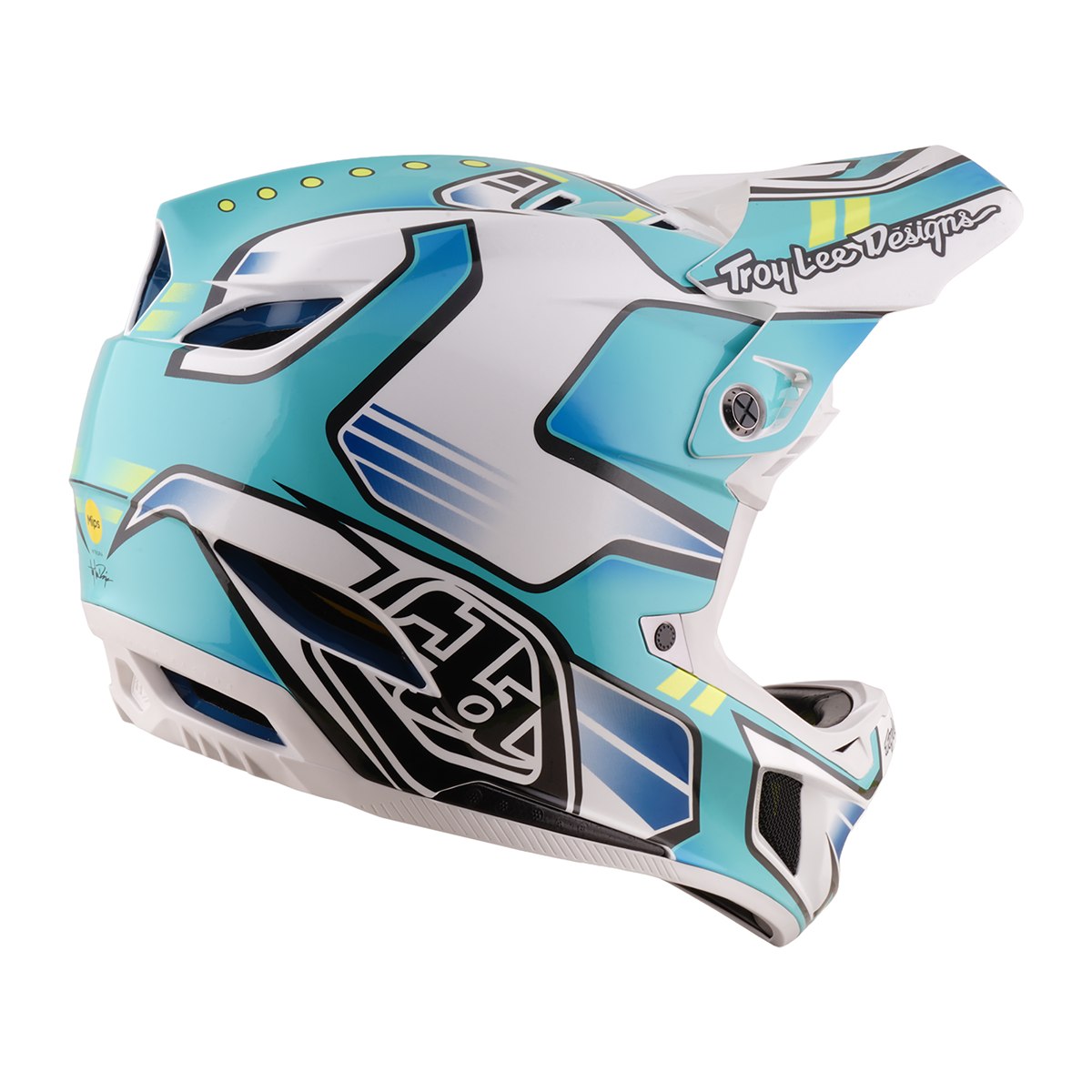 D4 Composite Helmet; Crest Real Teal