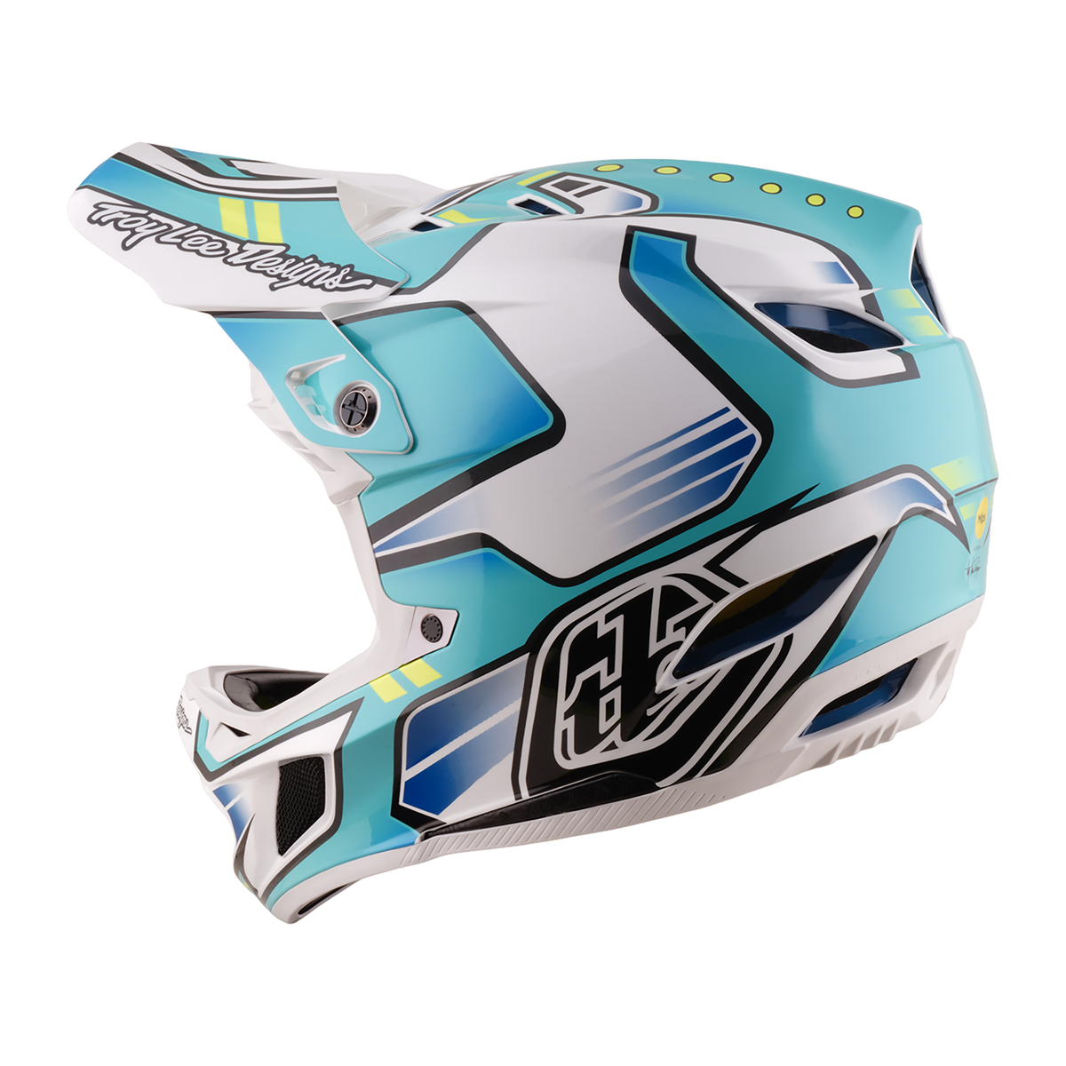 D4 Composite Helmet; Crest Real Teal