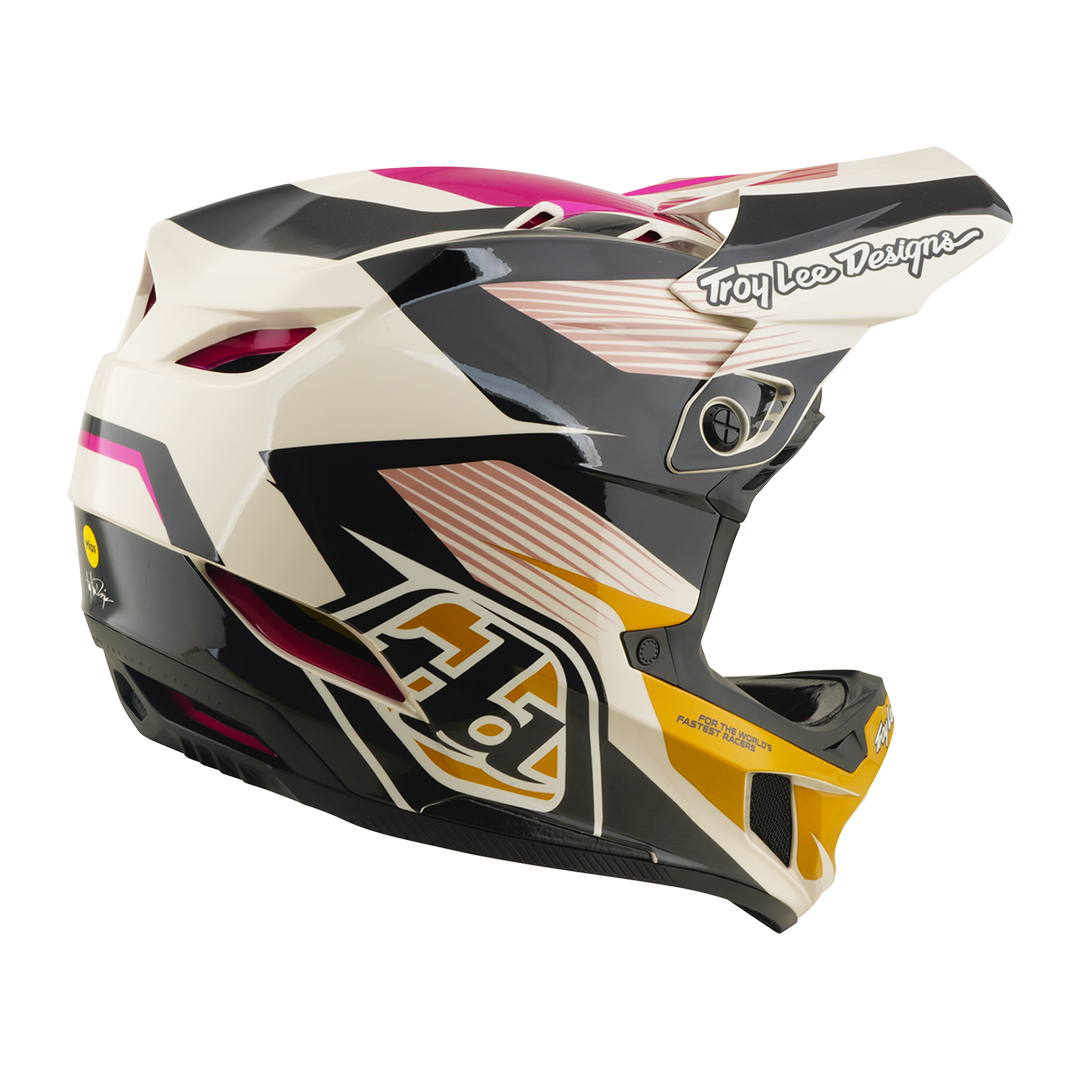 D4 Polyacrylite Helmet; Turbo Acid / Fuchsia