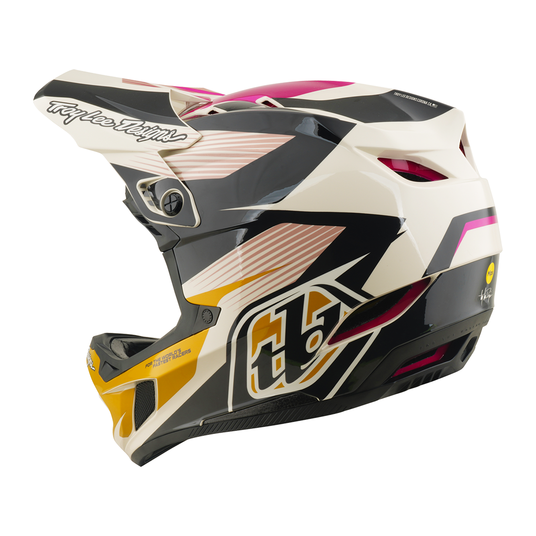 D4 Polyacrylite Helmet; Turbo Acid / Fuchsia