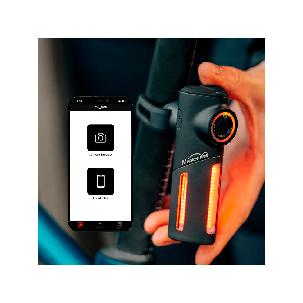 LAMPARA TRASERA MAGICSHINE USB 30 LM CON CAMARA