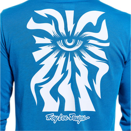 Playera manga larga para MTB Skyline Ride; One Eye Aero Blue — vista adicional 5