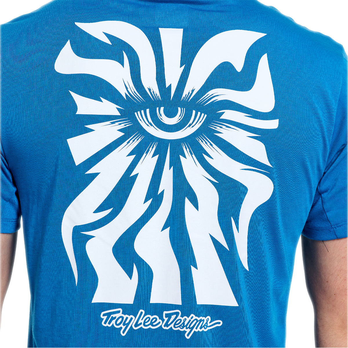 Playera manga corta para MTB Skyline Ride; One Eye Aero Blue — vista adicional 4