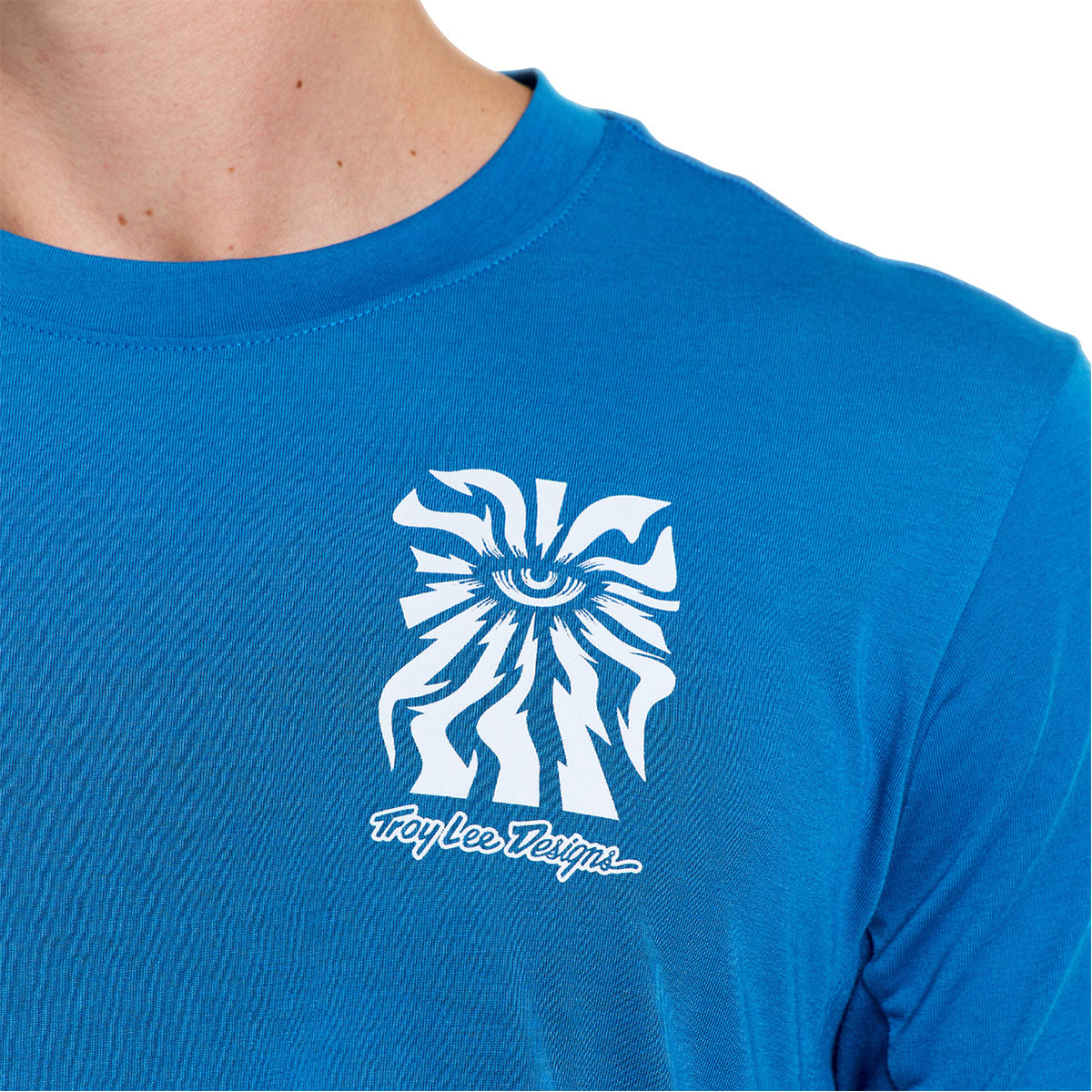 Playera manga corta para MTB Skyline Ride; One Eye Aero Blue — vista adicional 3
