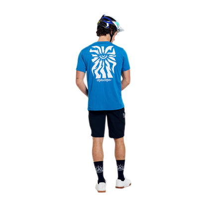 Playera manga corta para MTB Skyline Ride; One Eye Aero Blue — vista adicional 2