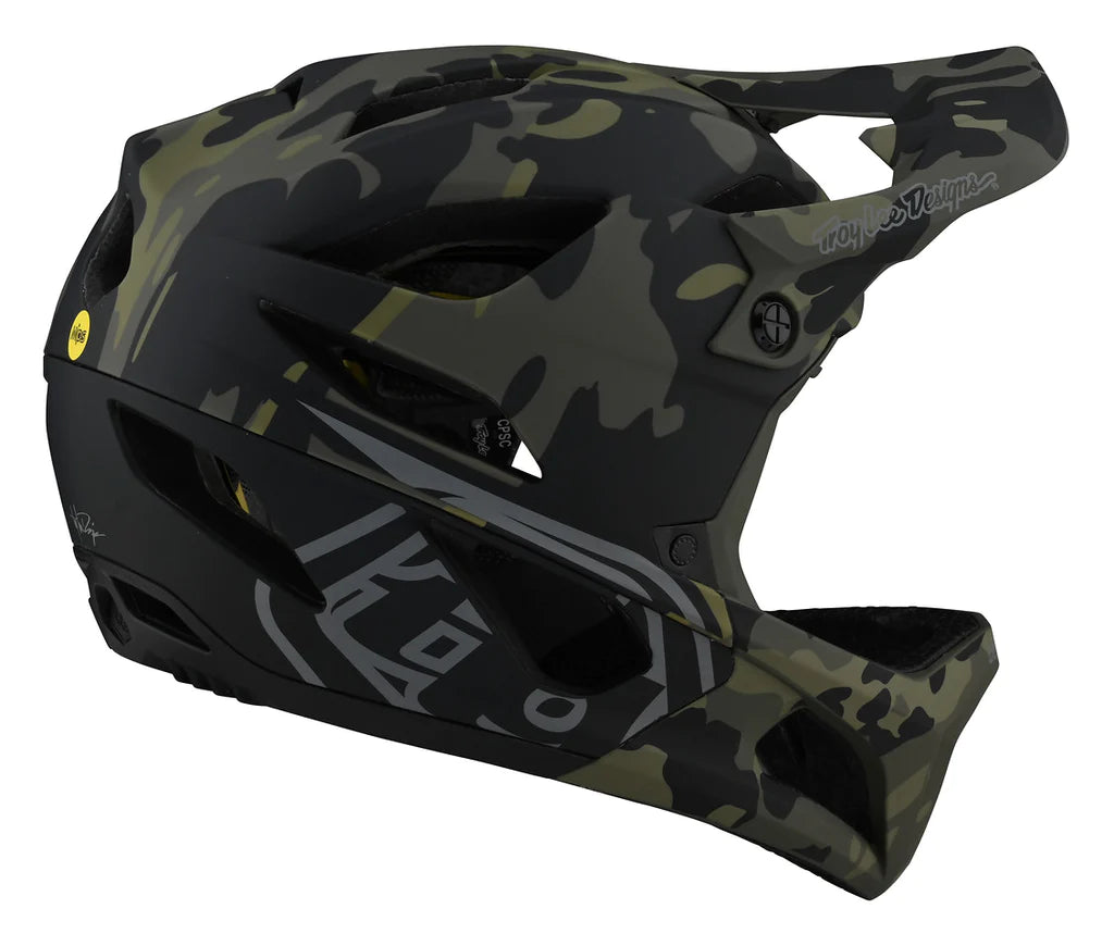 Casco Troy Lee Designs Stage Helmet Camo Olive Mips Talla XL/2XL