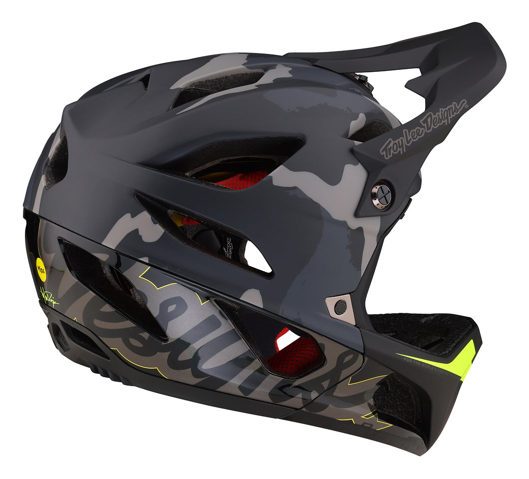 Casco Troy Lee Designs Stage Helmet Signature Camo Black Mips Talla M/L