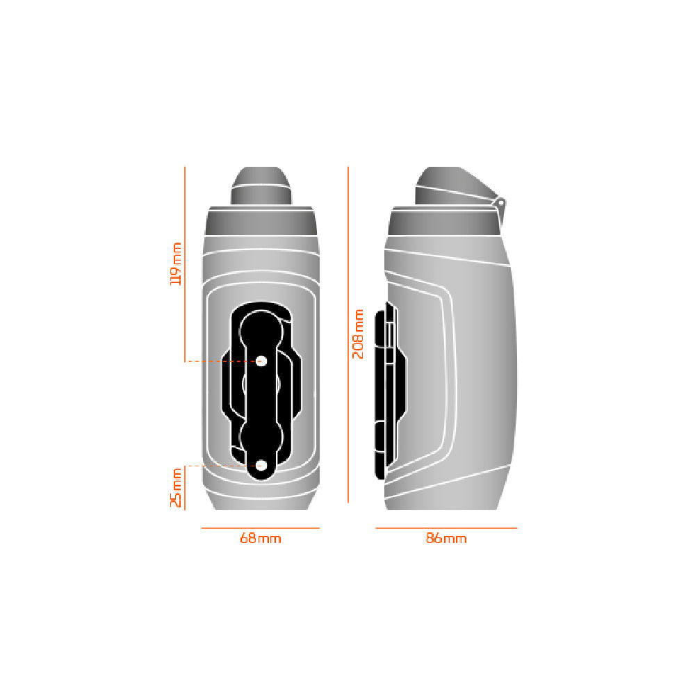 ANFORA FIDLOCK TWIST 590 ML CON BASE – TRANSPARENTE
