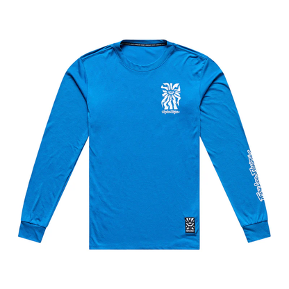 Playera manga larga para MTB Skyline Ride; One Eye Aero Blue
